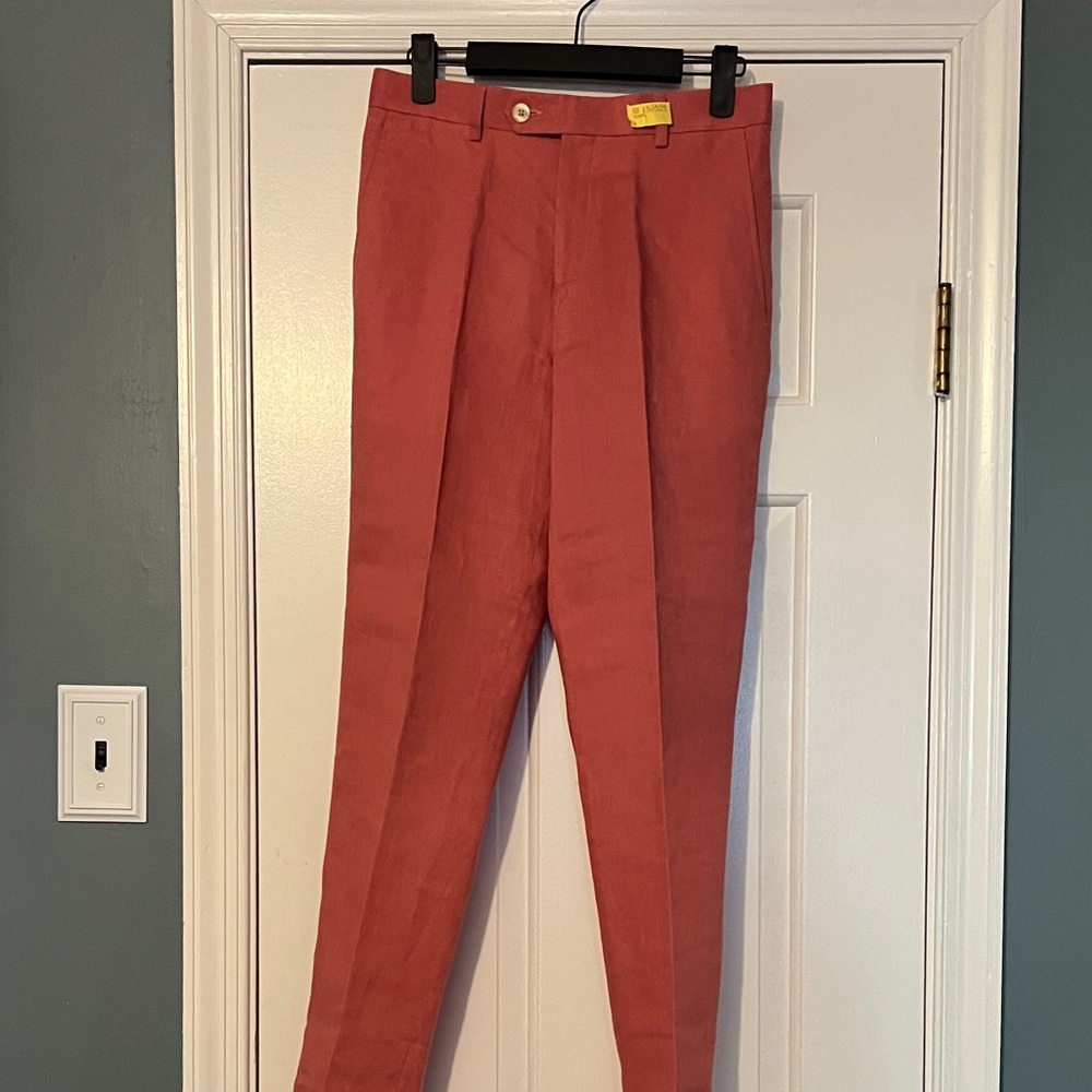 Lauren Ralph Lauren Kids Nantucket Red Linen Pants